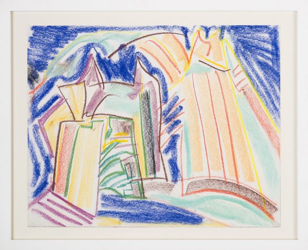 Yukatan II, 1994, Kreide auf Papier, 35,5 x 43 cm