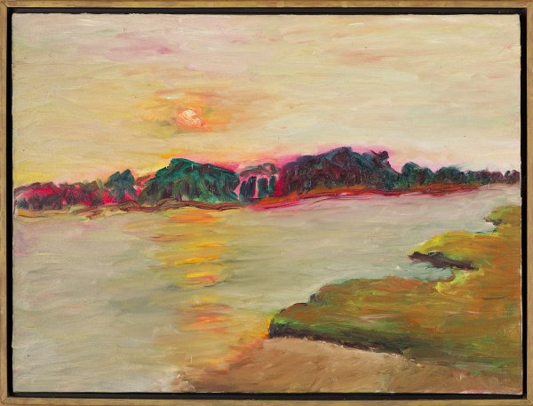 Long Island III, 1989, Öl auf Leinwand, 48 x 63 cm