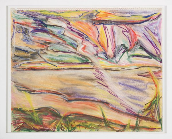 Long Island V, 1989, Kreide auf Papier, 33 x 41 cm